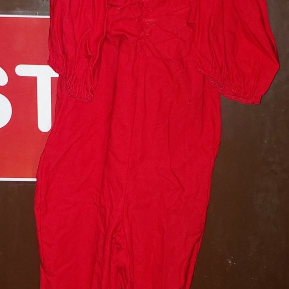 Purple/white pastel flowered jumpsuit - Picture 4 of 6